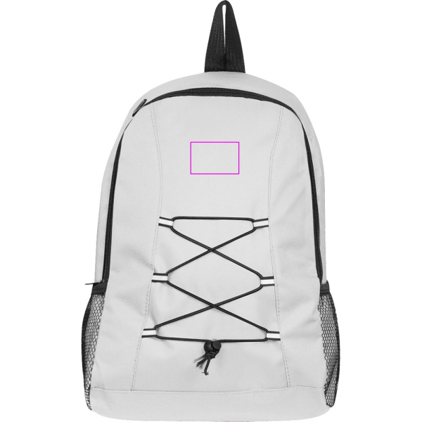 Recycled polyester backpack IRMA: Print area 3 · HF