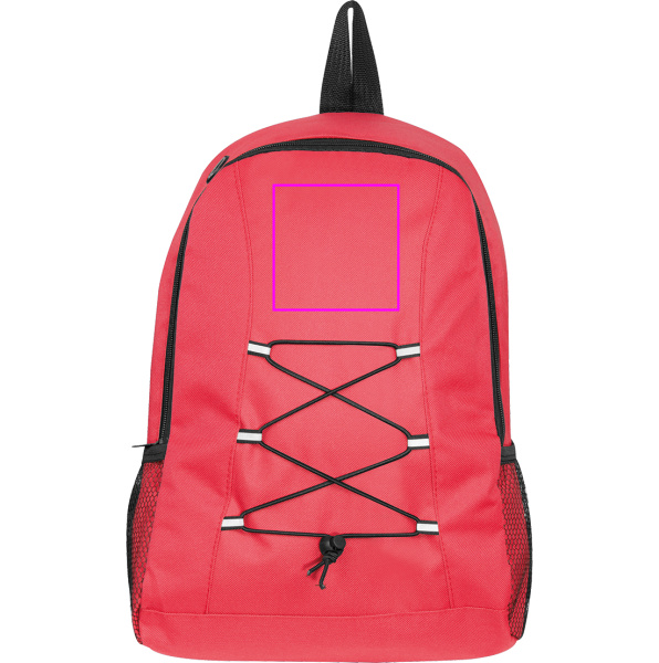 Recycled polyester backpack IRMA: Print area 2 · DTF2