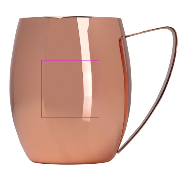 Plieninis puodelis su dviguba sienele, 400 ml, CrisMa WALDEMAR: Print area 1 · L3