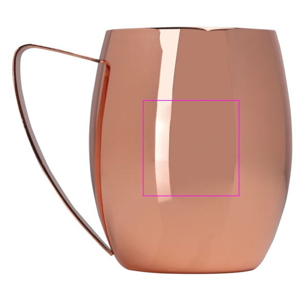 Plieninis puodelis su dviguba sienele, 400 ml, CrisMa WALDEMAR: Print area 2 · L3