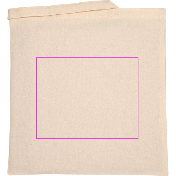 Baumwolltasche mit langen Henkeln, 180 g/m², GIULIA: Print area 3 · DTF3