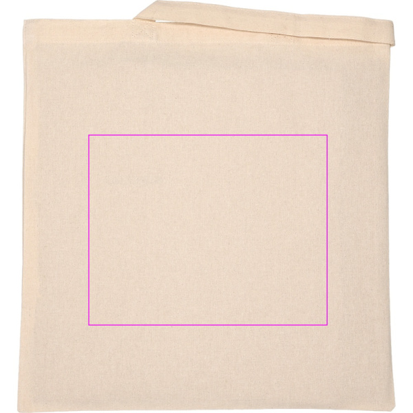 Baumwolltasche mit langen Henkeln, 180 g/m², GIULIA: Print area 4 · DTF3