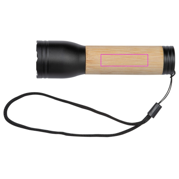 Bambus-Taschenlampe TRAVIS: Print area 1 · L2
