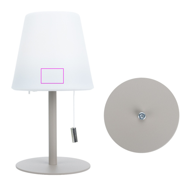 Krāsu mainoša lampa ALICIA: Print area 2 · T4
