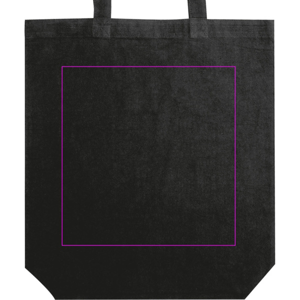 Kokvilnas soma ar gariem rokturiem 180 g/m2 PIOTR: Print area 1 · ST2