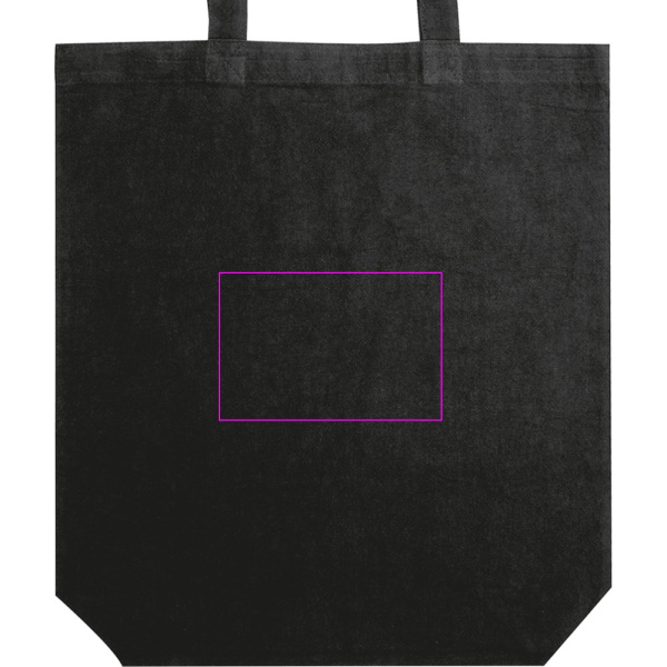 Kokvilnas soma ar gariem rokturiem 180 g/m2 PIOTR: Print area 5 · DTF2