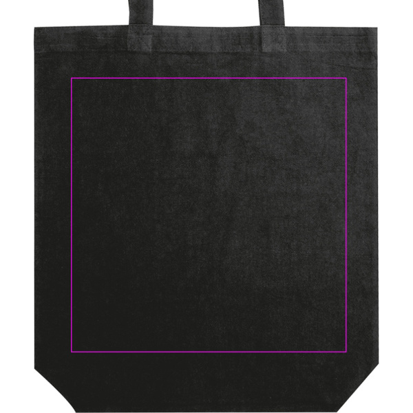 Kokvilnas soma ar gariem rokturiem 180 g/m2 PIOTR: Print area 7 · DTG3