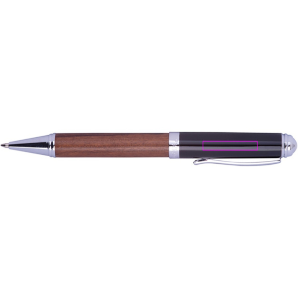 Schreibset mit Rollerball und Kugelschreiber Mark Twain LORENZO: Print area 2 · L2