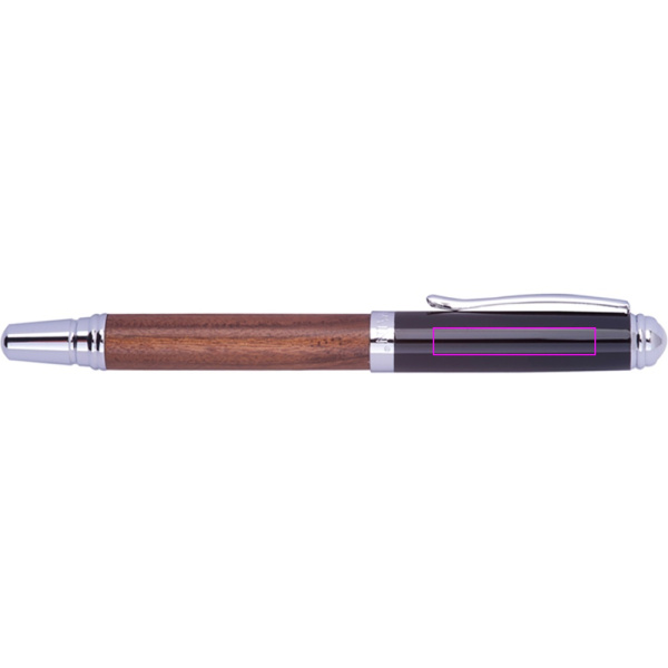 Schreibset mit Rollerball und Kugelschreiber Mark Twain LORENZO: Print area 3 · L2
