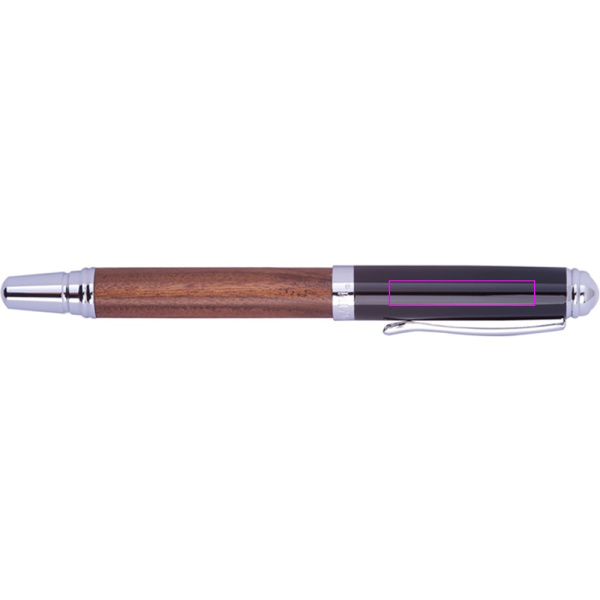 Schreibset mit Rollerball und Kugelschreiber Mark Twain LORENZO: Print area 4 · L2