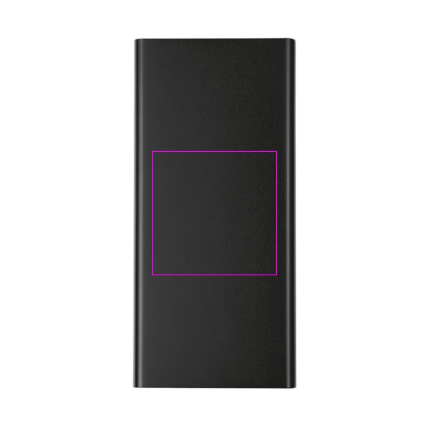 10000 mAh Powerbank aus recyceltem Aluminium von GIORGIA: Print area 1 · L2