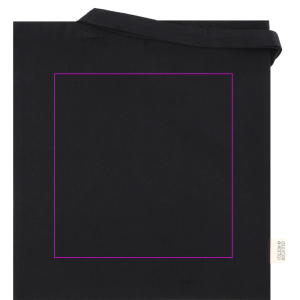 Baumwolltasche mit langen Henkeln, 180 g/m², aus recycelten Materialien, GLEN: Print area 1 · ST2