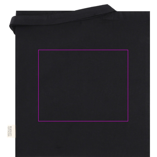Baumwolltasche mit langen Henkeln, 180 g/m², aus recycelten Materialien, GLEN: Print area 4 · DTF3