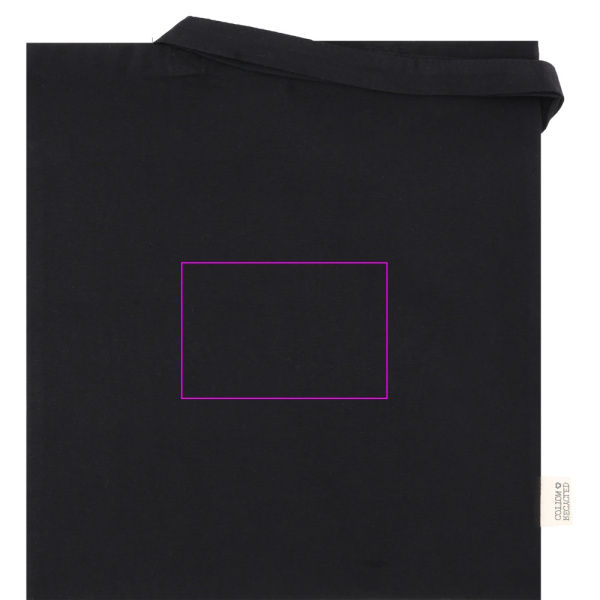 Baumwolltasche mit langen Henkeln, 180 g/m², aus recycelten Materialien, GLEN: Print area 5 · DTF2