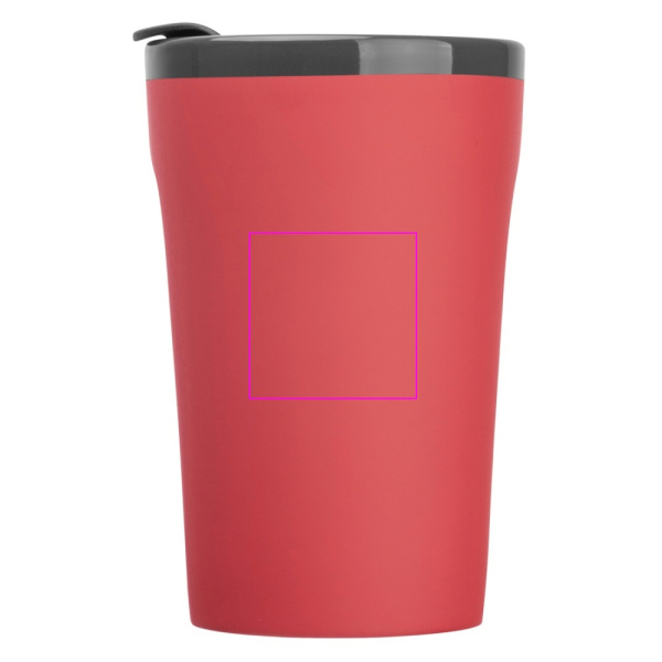 Keramikbecher mit Soft-Touch-Oberfläche, 400 ml, TOMAS: Print area 1 · L3