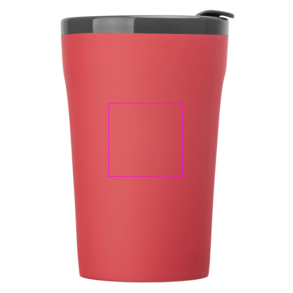 Keramikbecher mit Soft-Touch-Oberfläche, 400 ml, TOMAS: Print area 2 · L3
