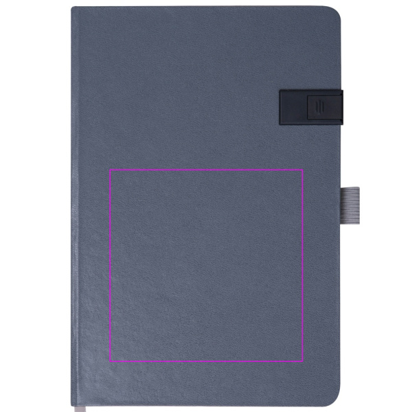 Linijuotas užrašų knygutė su 16 GB USB atmintine FRANCESCO: Print area 5 · DC2
