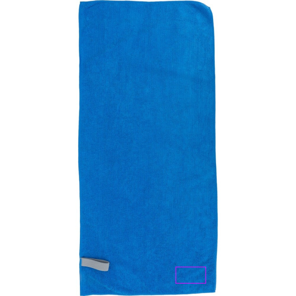 Small microfiber towel 160 g/m² HUGH: Print area 1 · HF