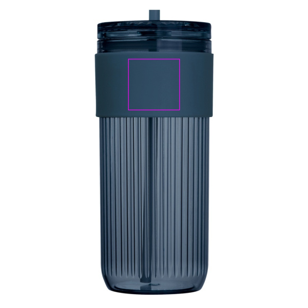 Straw cup 660 ml SOLEDAD: Print area 1 · T4