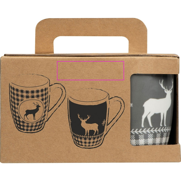 2 Ziemassvētku porcelāna krūzīšu komplekts 300 ml ARMIN: Print area 1 · S1