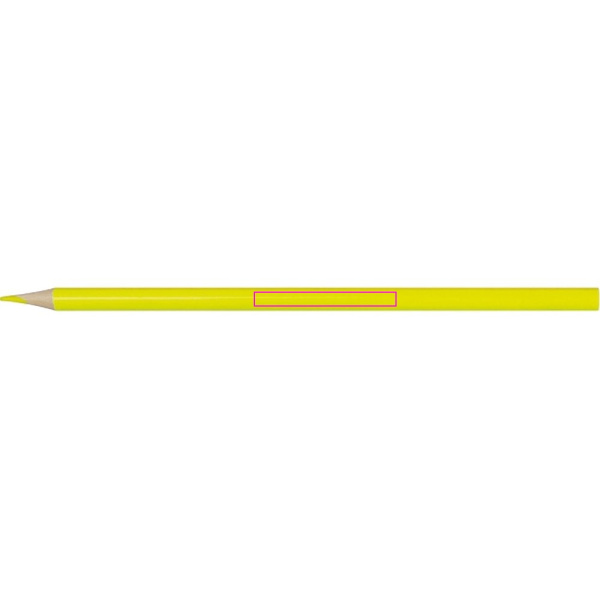 4 neon wooden colored pencils ASHLEY: Print area 2 · T2
