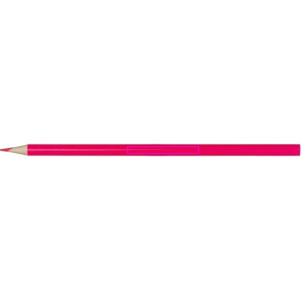 4 neon wooden colored pencils ASHLEY: Print area 5 · T2