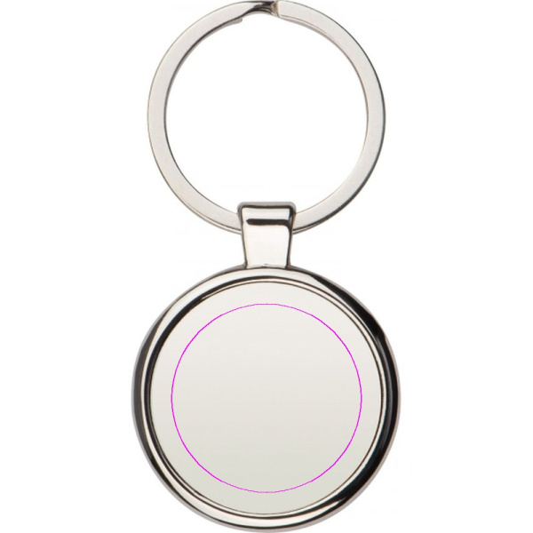 Metal keyring ROCIO: Print area 4 · T3