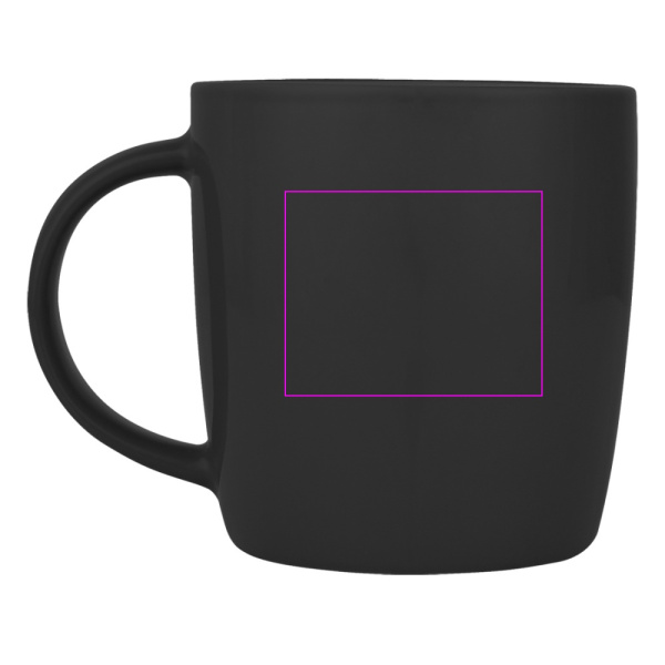 Ceramic mug 300 ml PIETRO: Print area 2 · C1A