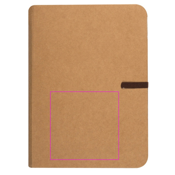 Notebook A5 lined ALEJANDRA: Print area 2 · S1