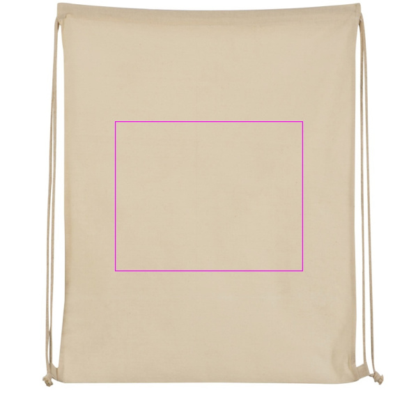 Cotton bag 140 g/m2 ANTON: Print area 3 · DTF3