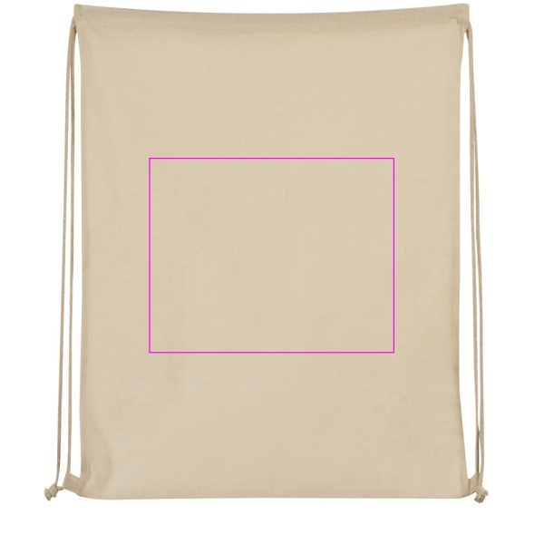 Cotton bag 140 g/m2 ANTON: Print area 4 · DTF3