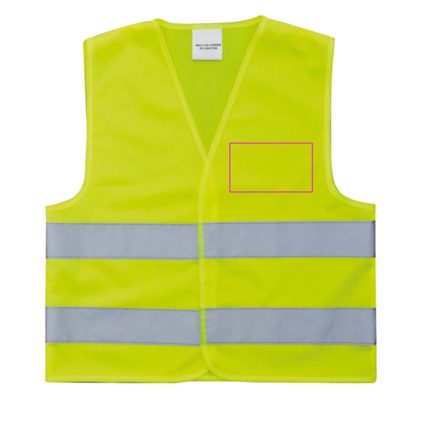 Atstarojošā veste bērniem DAISY: Print area 3 · DTF2