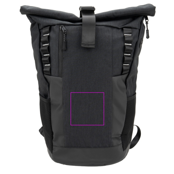 Rolltop-Rucksack ELBERT Schwarzwolf: Print area 1 · TT2