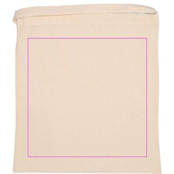 Cotton bag with long handle 140 g/m² XAVER: Print area 5 · DTG1