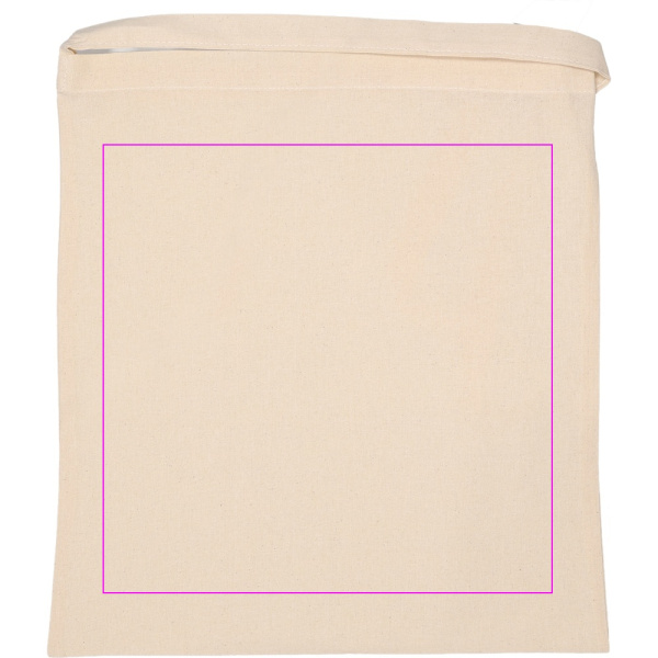Cotton bag with long handle 140 g/m² XAVER: Print area 6 · DTG1