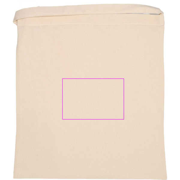 Cotton bag with long handle 140 g/m² XAVER: Print area 7 · DTF2