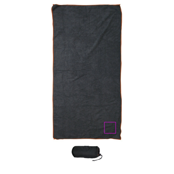 Towel CITAS Schwarzwolf: Print area 1 · TT2