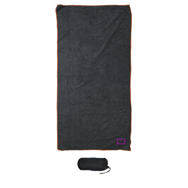 Towel CITAS Schwarzwolf: Print area 2 · HF