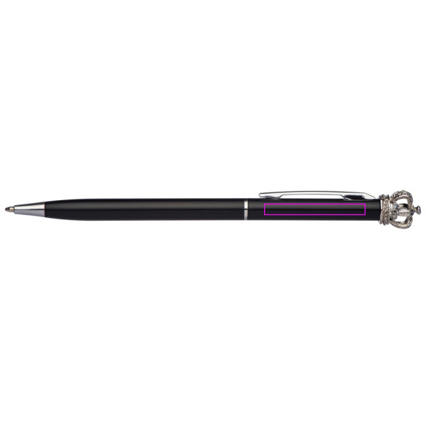 Metal pen with crown DYLAN: Print area 1 · L1