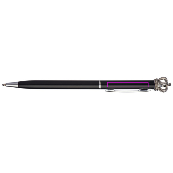 Metal pen with crown DYLAN: Print area 4 · T3