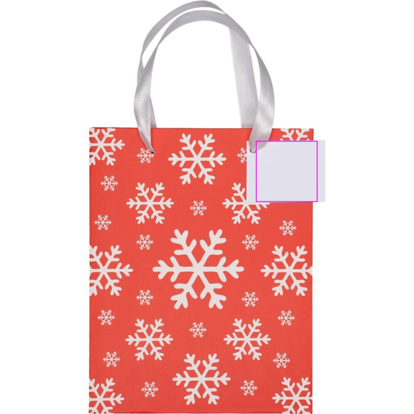 Mažas popierinis dovanų maišelis XMAS NATAN: Print area 1 · ET(N1)
