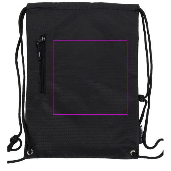 Drawstring bag NUNAVUT Schwarzwolf: Print area 1 · S1