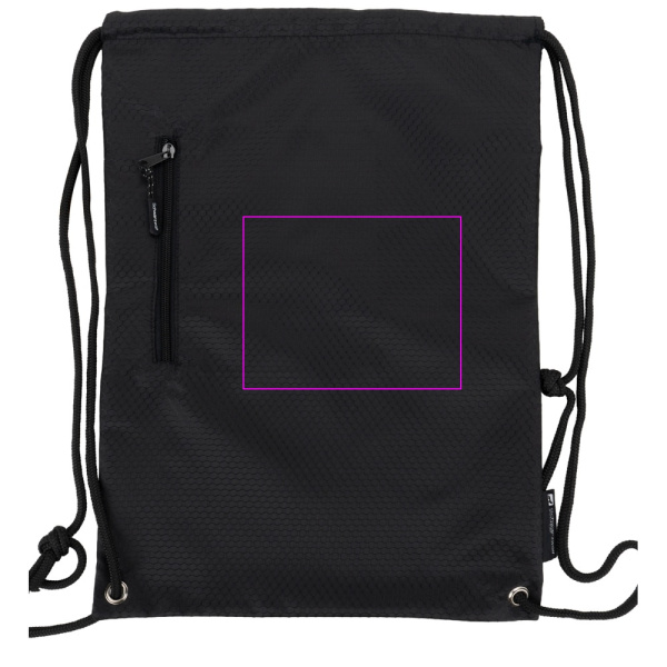Drawstring bag NUNAVUT Schwarzwolf: Print area 3 · DTF2