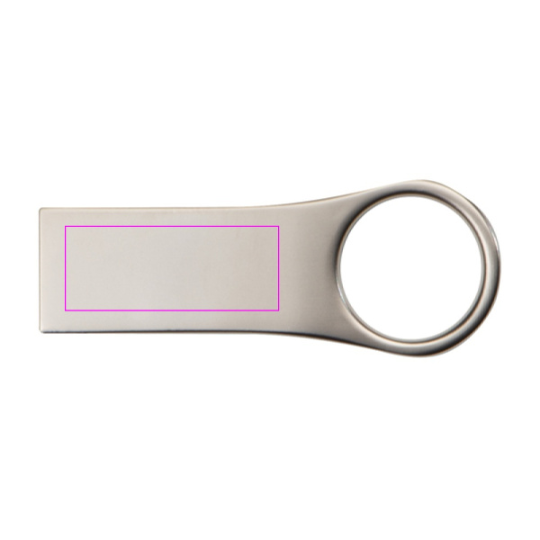 Metallist USB mälupulk 8GB 2.0 ROSEMARIE: Trükikoht 1 · L2