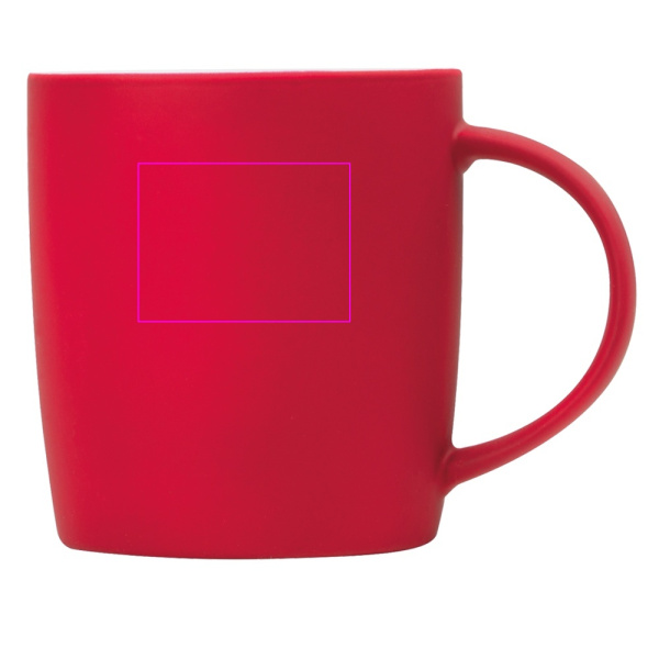 Keramikas krūze ar mīkstu pieskārienu, 300 ml, ULF: Print area 1 · L3