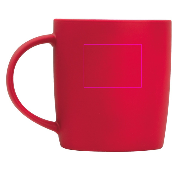 Keramikas krūze ar mīkstu pieskārienu, 300 ml, ULF: Print area 2 · L3