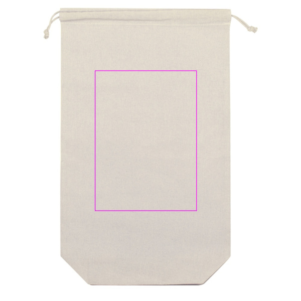 Cotton bread bag 140 g/m2 OLIVIERO: Print area 3 · DTF3