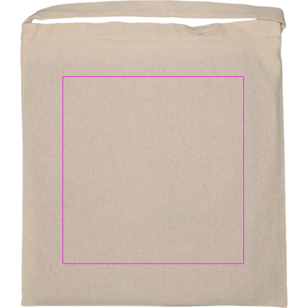 Bomullspåse med 3 handtag 140 g/m² ABIGAIL: Print area 2 · ST1