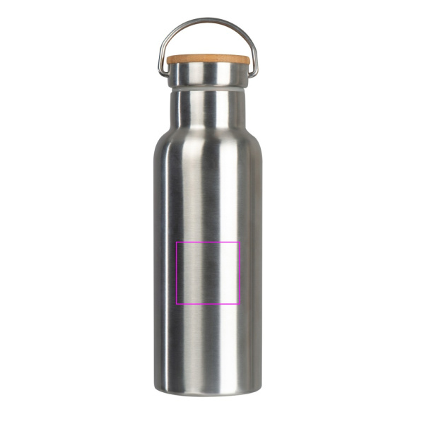 Plieninis termo butelis 500 ml EDOARDO: Print area 1 · L3