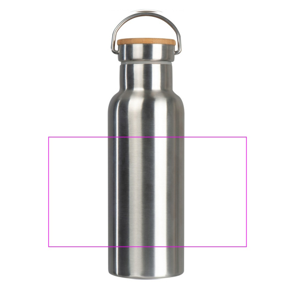 Plieninis termo butelis 500 ml EDOARDO: Print area 4 · L4
